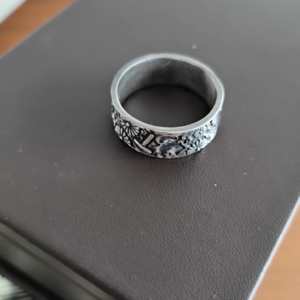 999 Pure Silver Men's Ring - Closed Design, Wide Band photo review