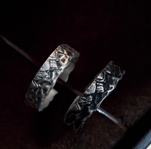 Matching Couple Rings, 999 Sterling Silver, Exclusive Design photo review