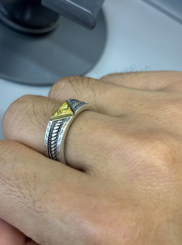 Horus God's Eye Men's Ring, Pure 925 Silver, Unique & High-End Design photo review