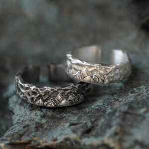 Matching Couple Rings, 999 Sterling Silver, Exclusive Design