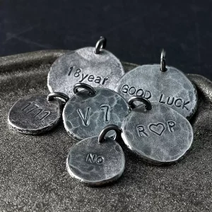 Hand-Engraved S999 Sterling Silver Pendant – Custom DIY Nameplate Necklace