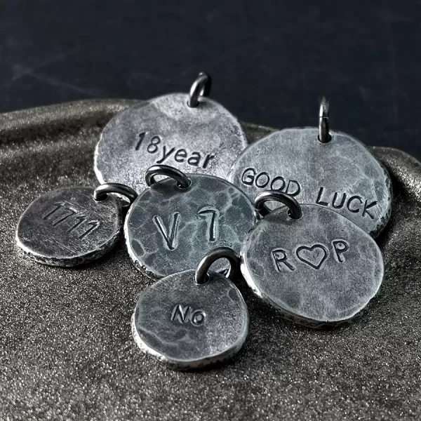 Hand-Engraved S999 Sterling Silver Pendant – Custom DIY Nameplate Necklace
