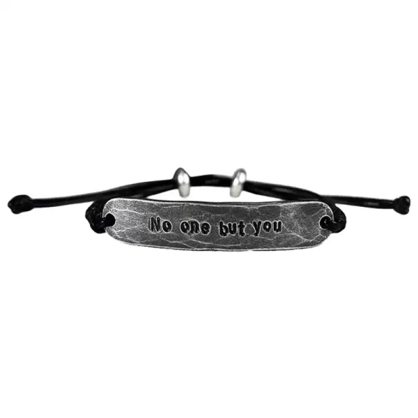 Custom S999 Sterling Silver Initial Bracelet Set – Personalized Handcrafted Couple Cord Bracelets