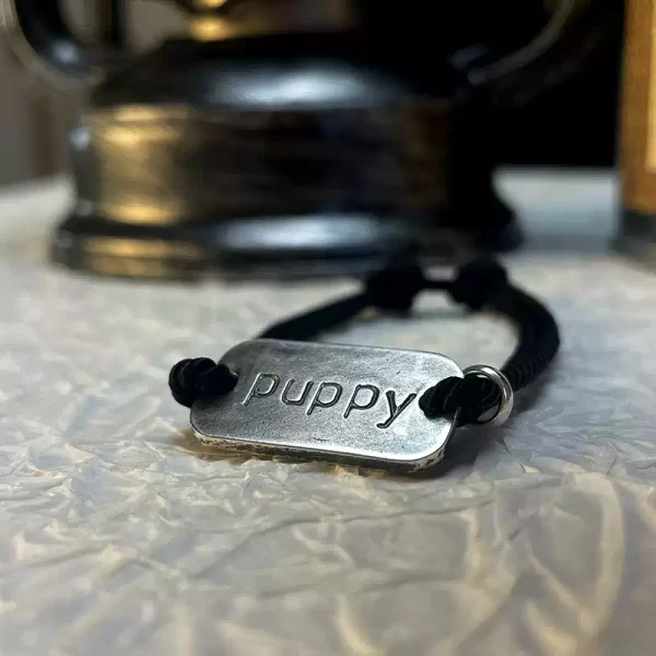 Custom Hand-Engraved Sterling Silver Letter Bracelet / Anklet – S999 Pure Silver Couple Tag Jewelry