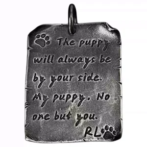 Custom Sterling Silver Engraved Couple Pendant – Handmade Minimalist Necklace