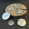 Hand-Engraved S999 Sterling Silver Pendant – Custom DIY Nameplate Necklace