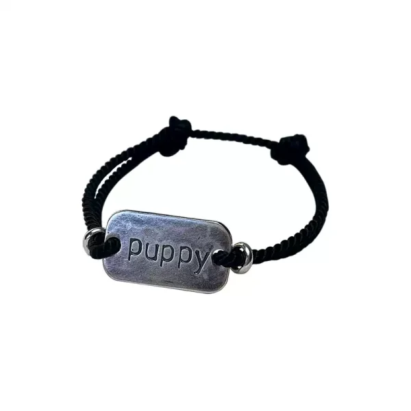 Custom Hand-Engraved Sterling Silver Letter Bracelet / Anklet – S999 Pure Silver Couple Tag Jewelry