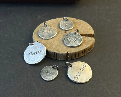 Hand-Engraved S999 Sterling Silver Pendant – Custom DIY Nameplate Necklace
