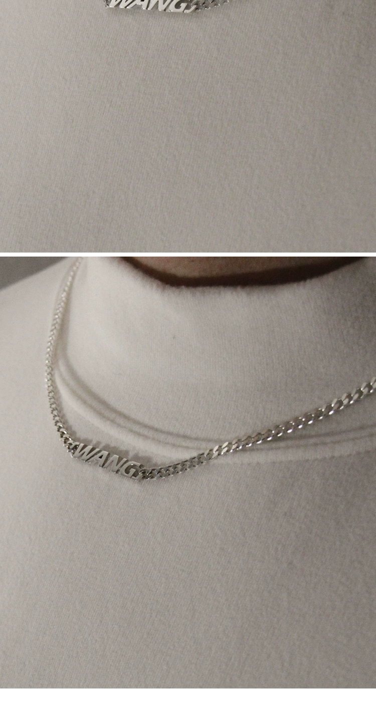 Custom Letter Necklace in Sterling Silver – Personalized Gift for Couples