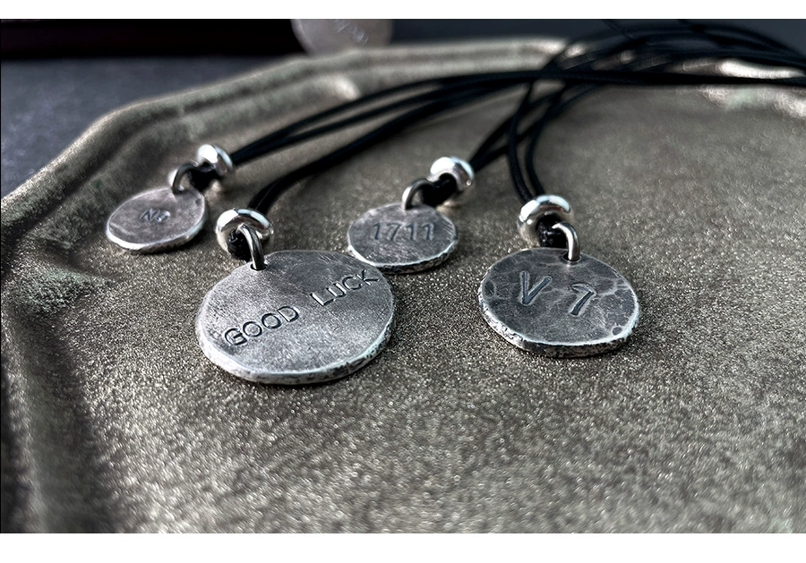 Hand-Engraved S999 Sterling Silver Pendant – Custom DIY Nameplate Necklace
