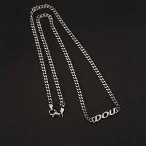Custom Letter Necklace in Sterling Silver – Personalized Gift for Couples