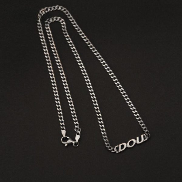 Custom Letter Necklace in Sterling Silver – Personalized Gift for Couples
