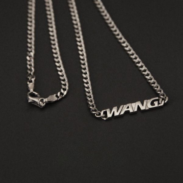 Custom Letter Necklace in Sterling Silver – Personalized Gift for Couples