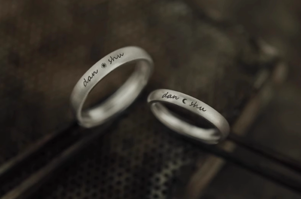 Adjustable 990 Sterling Silver Couple Rings – Custom Engraving for Two