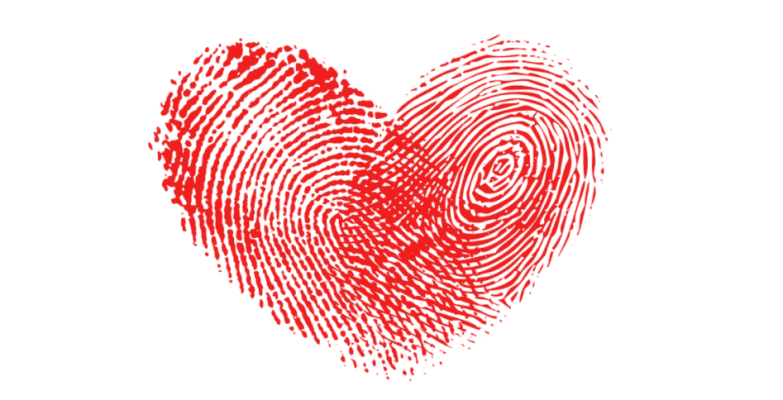 Custom Fingerprint Couple Necklace – 999 Sterling Silver Personalized Pendant Gift for Couples